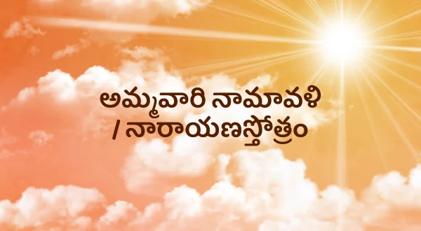 அம்மவாரி நாமாவளி / நாராயண ஸ்தோத்திரம்