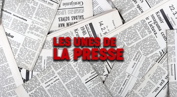 Les Unes de la Presse