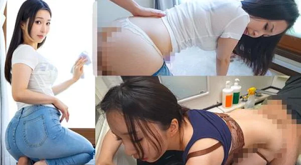★旦那が出張中、2人きりの自宅で欲求不満なデカ尻叔母の無自覚ケツ挑発に再精通させ