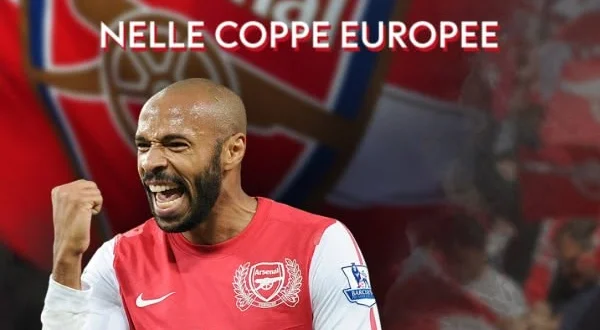 Tutti i gol di Henry nelle Coppe Europee
