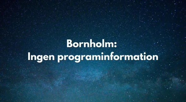 Bornholm: ingen programinformation
