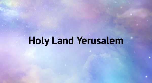 Holy Land Yerusalem