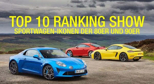 Top 10 Ranking Show - Sportwagen-Ikonen der 80er und 90er