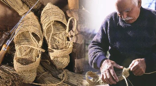 Las esparteñas. Calzado artesanal elaborado a mano con esparto