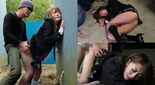 ★帰宅途中の無防備な女子●生を人気のない場所に連れ込み、嫌がる顔に興奮しながらそ
