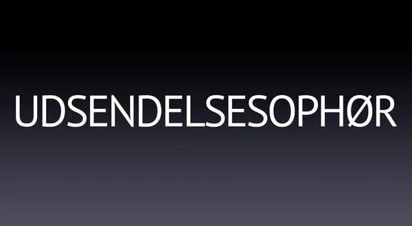 Udsendelsesophør