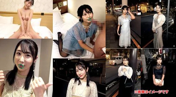 ★結婚式帰りの女性がお口だけでコンドーム装着に挑戦！何度も中●し懇願！