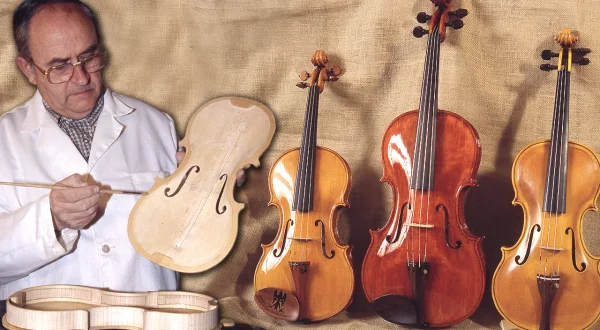 Violín artesanal por un experto luthier. Fabricación paso a paso de este instrumento musical