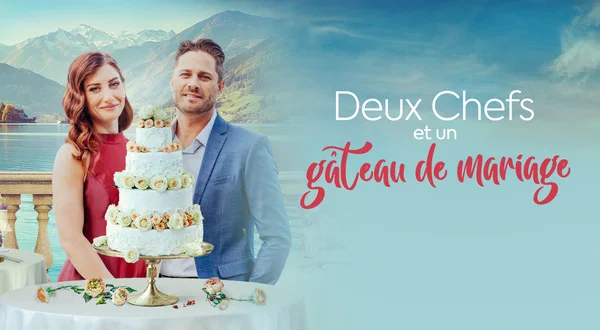 Deux chefs et un gâteau de mariage