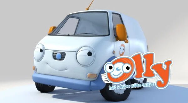 Olly, het kleine witte busje