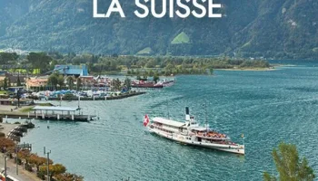 En train à travers la Suisse
