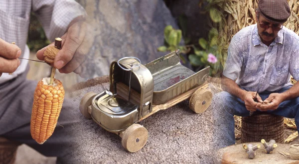 Juguetes artesanales de tiempos pasados. Habilidad e imaginación en su elaboración manual