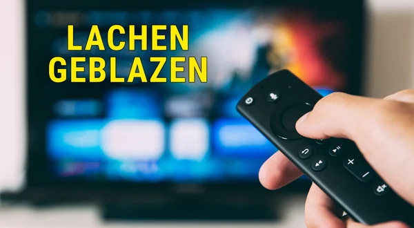 Lachen geblazen