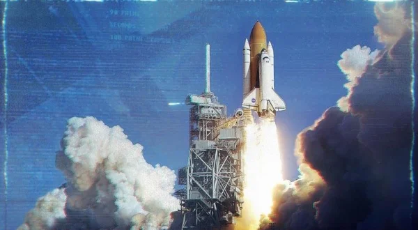 Raketoplán, který spadl na Zemi