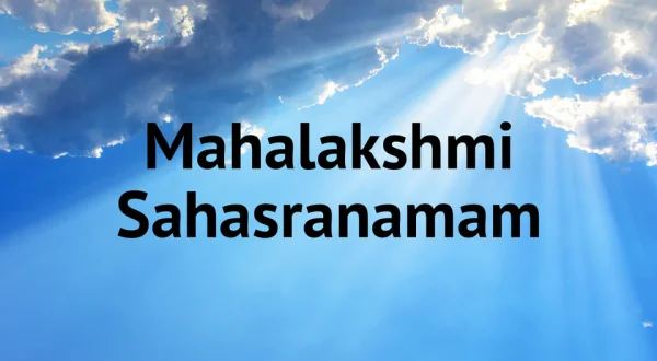 Mahalakshmi Sahasranamam