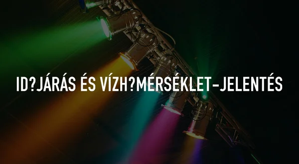 Időjárás és vízhőmérséklet-jelentés