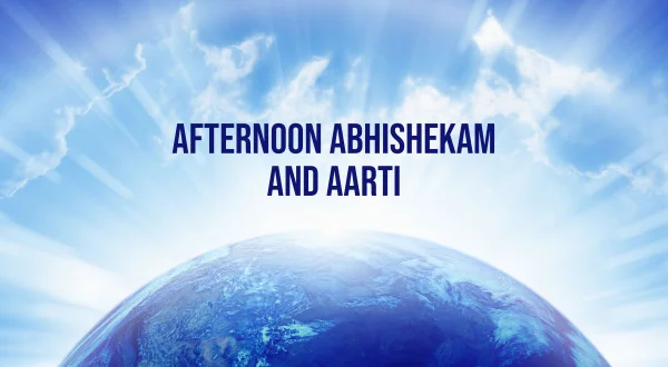 Afternoon Abhishekam And Aarti