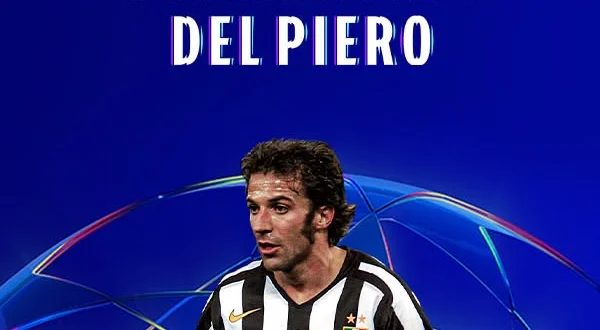 Tutti i gol di Del Piero in Champions