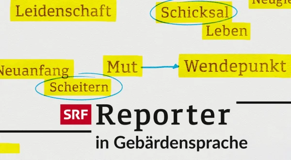 Reporter in Gebärdensprache