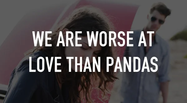 We are worse at love than Pandas