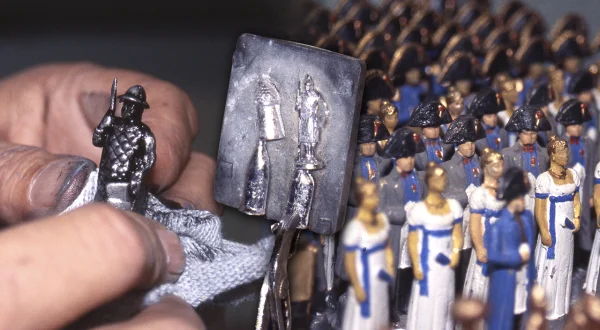 Soldaditos de plomo artesanos. Elaboración con moldes de estas miniaturas de colección