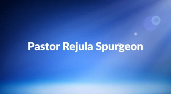Pastor Rejula Spurgeon