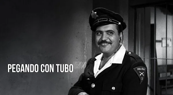 Pegando con tubo