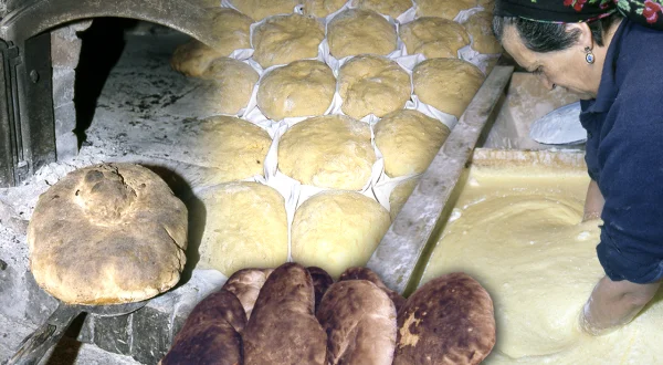 Panes y tortas de "arras" en el Pirineo. Elaboración 100% artesanal de estos alimentos y dulces