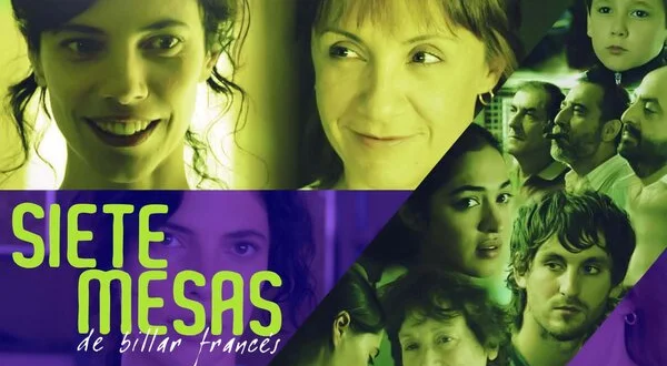 Siete mesas de billar francés