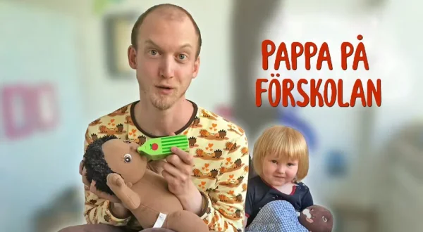 En pappa på förskolan