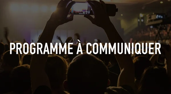 Programme à communiquer