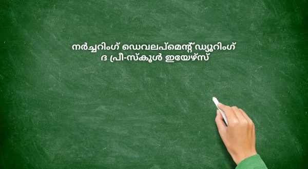 नरचरिंग डिवेलप्मन्ट ड्यूरिंग द प्री-स्कूल इयर्स