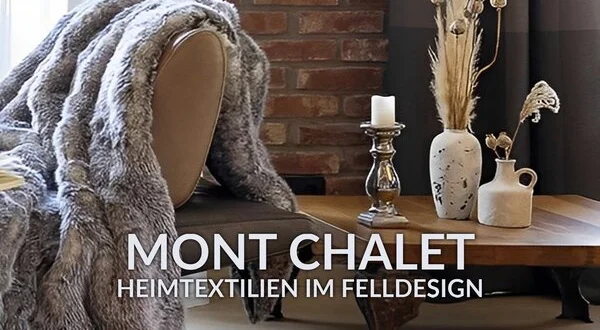 Mont Chalet: Heimtextilien im Felldesign