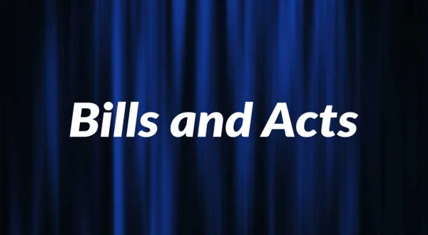 Bills And Acts
