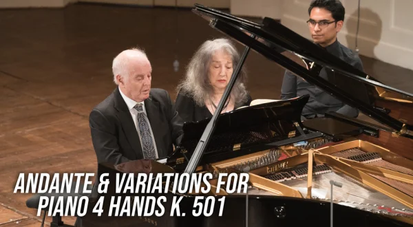 Andante & Variations for piano 4 hands K. 501