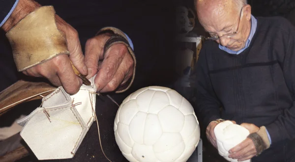 El balonero. Fabricación artesanal de balones de fútbol