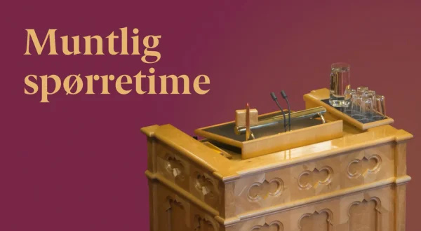 Live: Muntlig spørretime