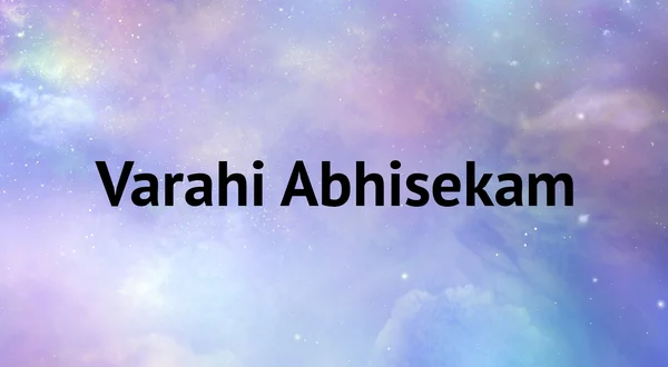 Varahi Abhisekam
