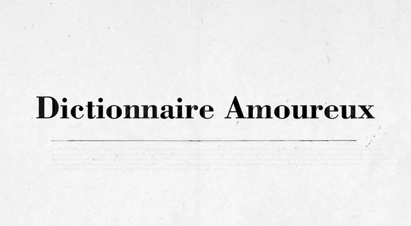 Dictionnaire amoureux