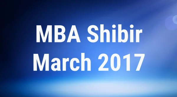 MBA Shibir March 2017