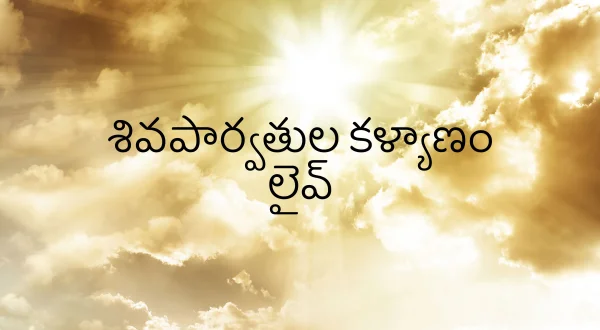 శివపార్వతుల కళ్యాణం లైవ్