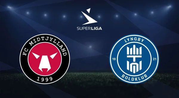 3F Superliga: FC Midtjylland-Lyngby Boldklub