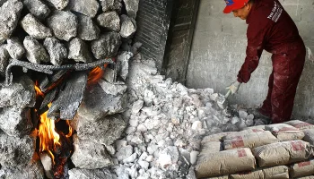La piedra de yeso. Calcinación y molienda artesanal para su uso en la construcción