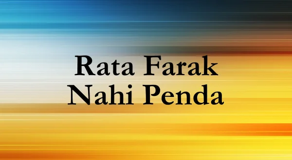 Rata Farak Nahi Penda