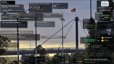 West Gate Bridge - Melbourne Traffic