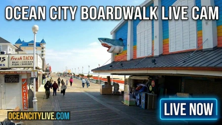 Ocean City MD - Dolle's Boardwalk North View