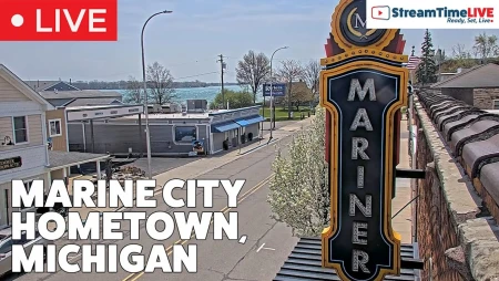 Marine City - Downtown and River View
