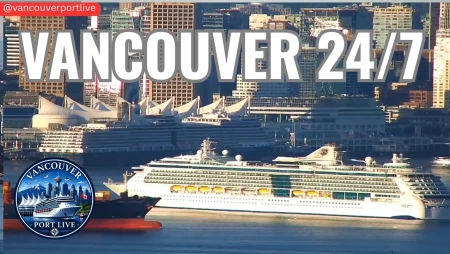 Vancouver Harbour - Cruise Ships and Skyline