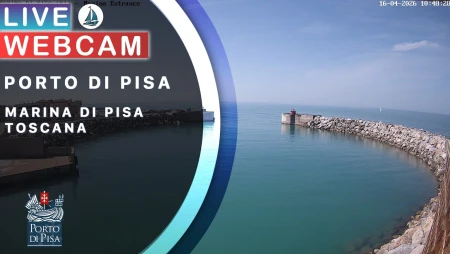 Port of Pisa - Marina and Tyrrhenian Sea