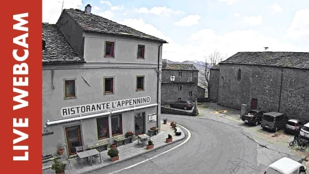 Carrara Railway Station and Apuan Alps